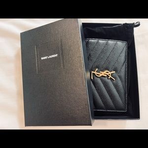Yves Saint Laurent Monogram Card Case Wallet